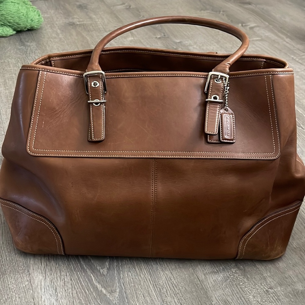 Brown Leather Coach Bag